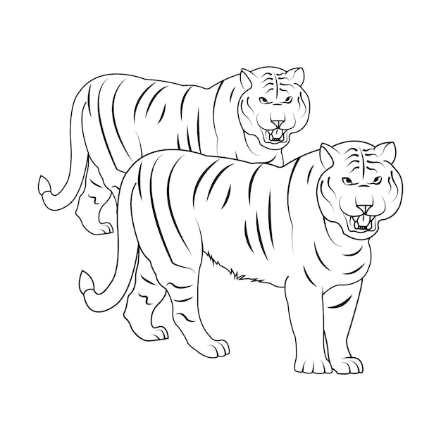 Vector tiger icon