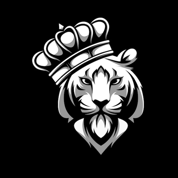 Tiger King Mascot Logo Design