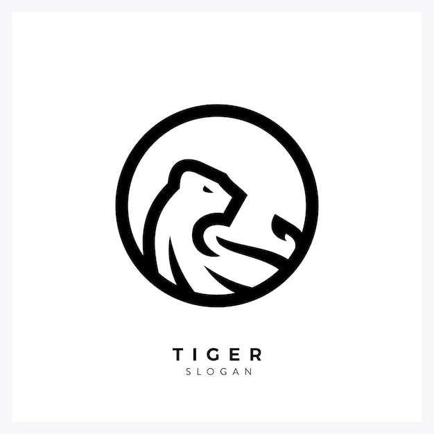 ビジネスのための虎のロゴの設計図
