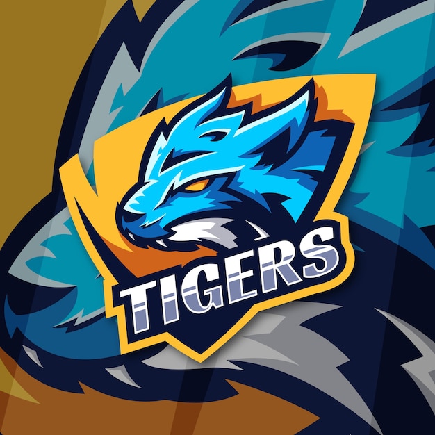 Vettore disegno del logo della tigre