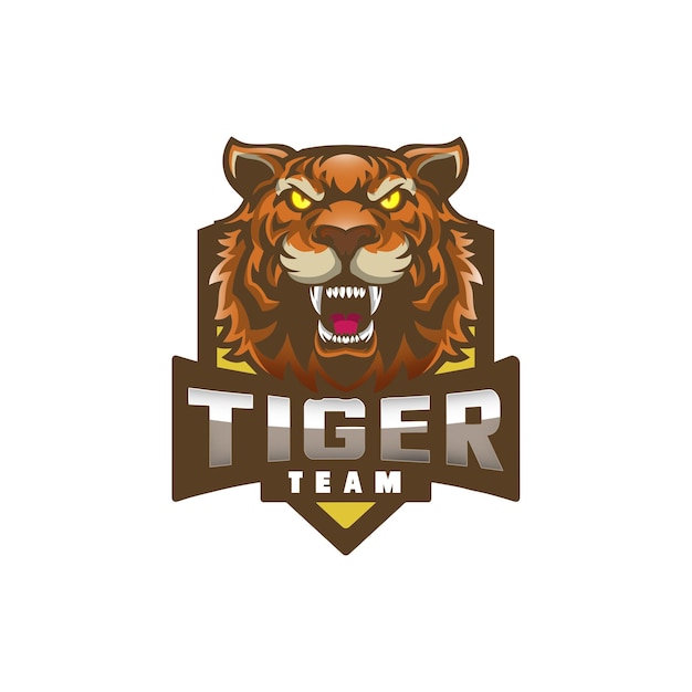 ゲーマーチームまたはアパレルのTigerロゴ