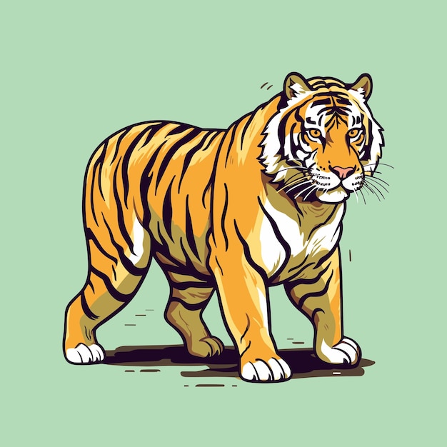 Tiger logo vector sticker