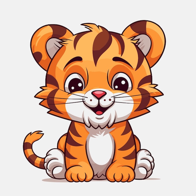 Tiger logo vector sticker