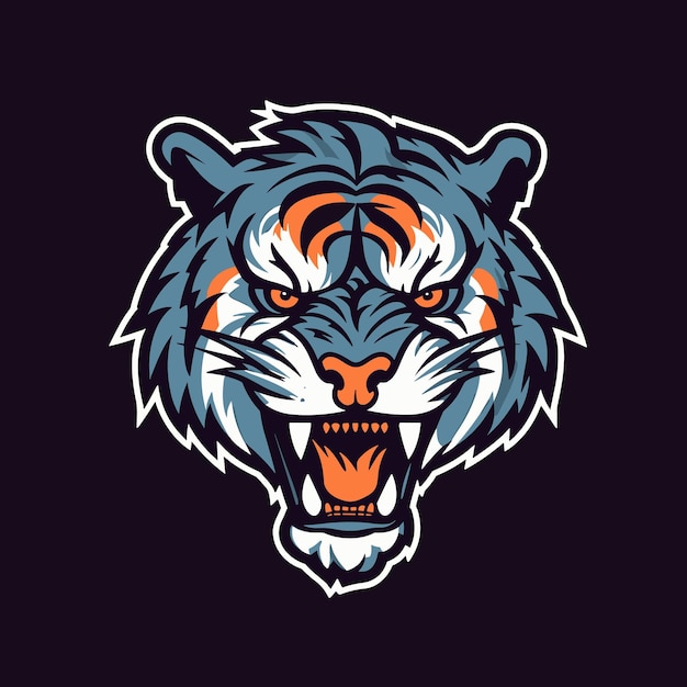 Tiger logo vector sticker