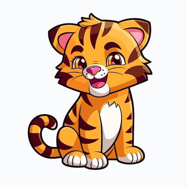 Tiger logo vector sticker