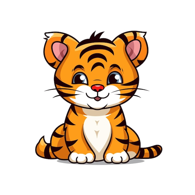 Tiger logo vector sticker