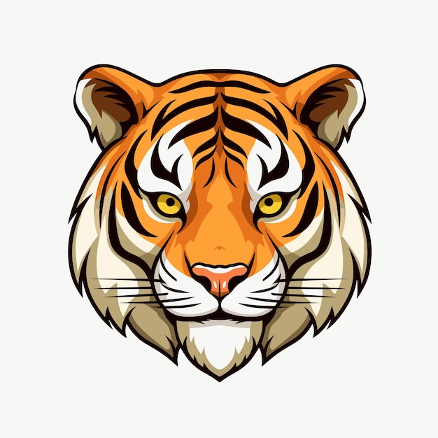 Vettore adesivo vettoriale logo tigre