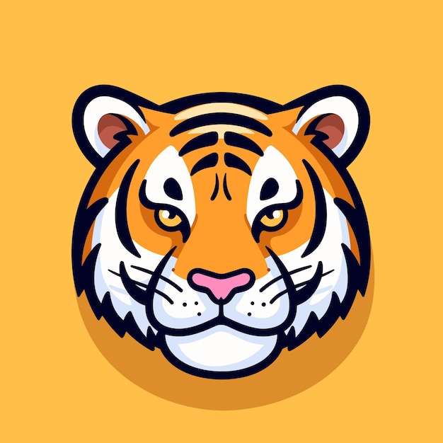 Tiger logo vector sticker