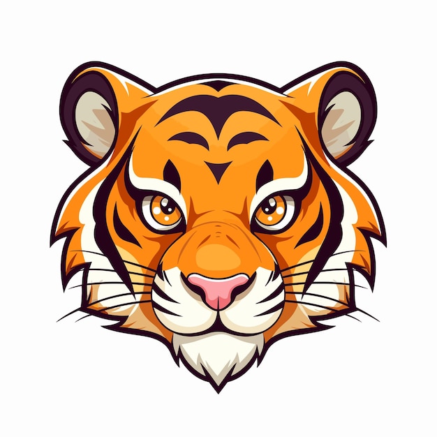 Adesivo vettoriale logo tigre