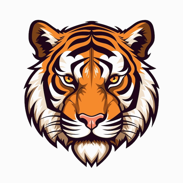 Vector tiger logo vector sticker