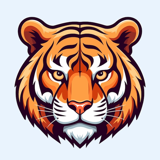 Tiger logo vector sticker