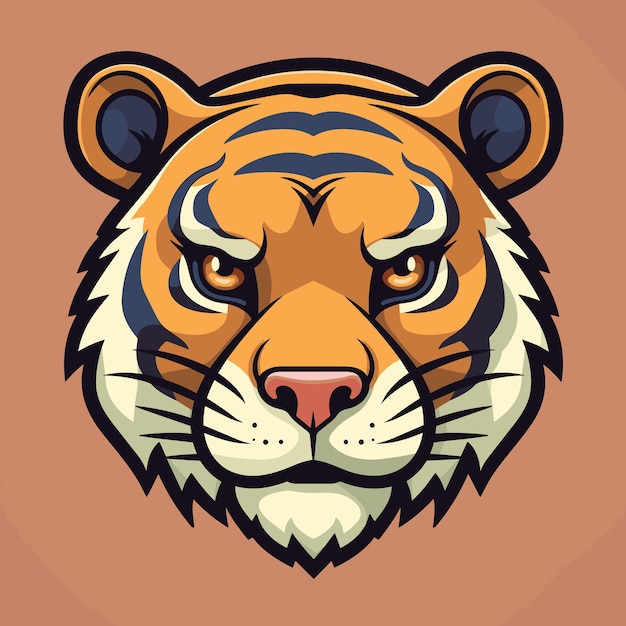 Tiger logo vector sticker