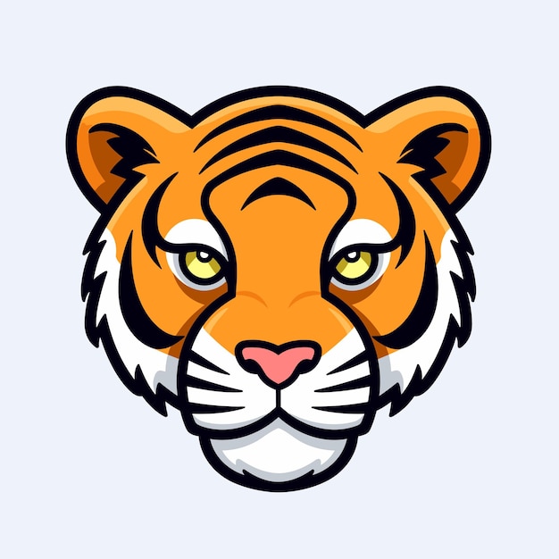 Adesivo vettoriale logo tigre