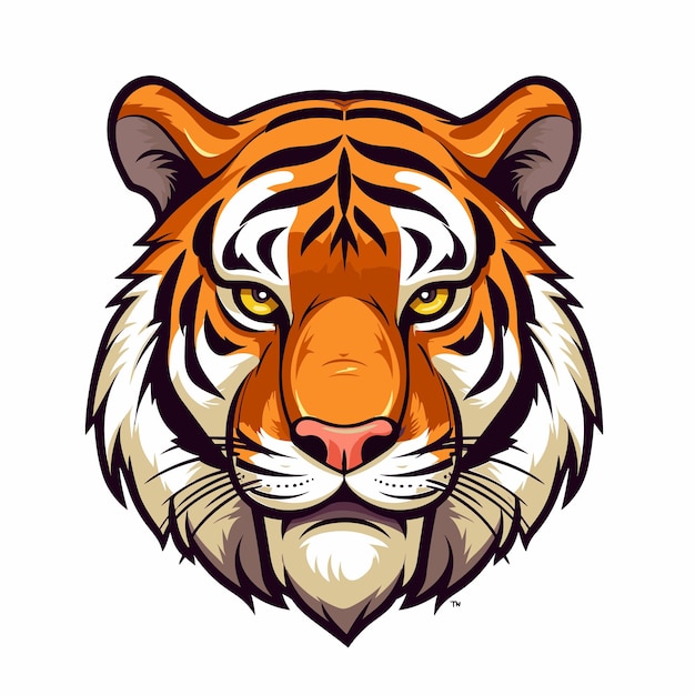 Tiger logo vector sticker