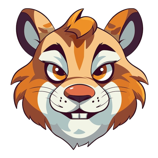 Tiger logo vector sticker