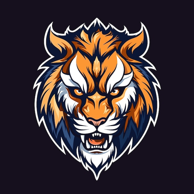 Tiger logo vector sticker