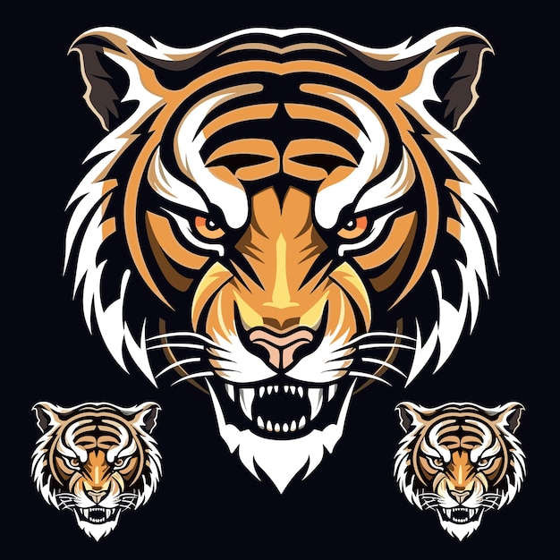 Tiger logo vector sticker