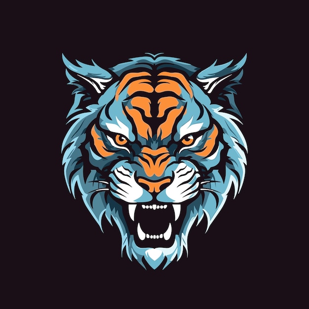 Tiger logo vector sticker