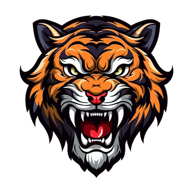 Vettore del logo della tigre