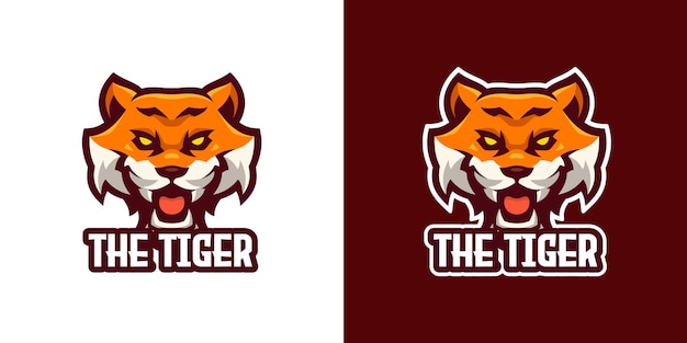 The TIger Mascot Character Logo Template