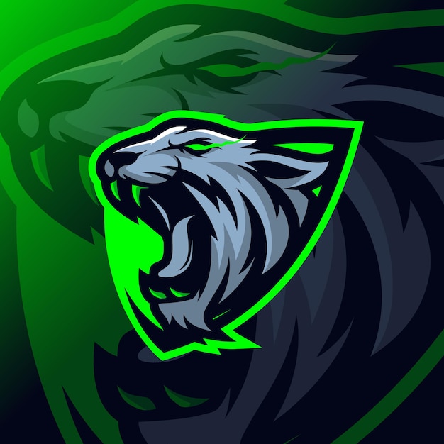 Tiger mascot esport logo