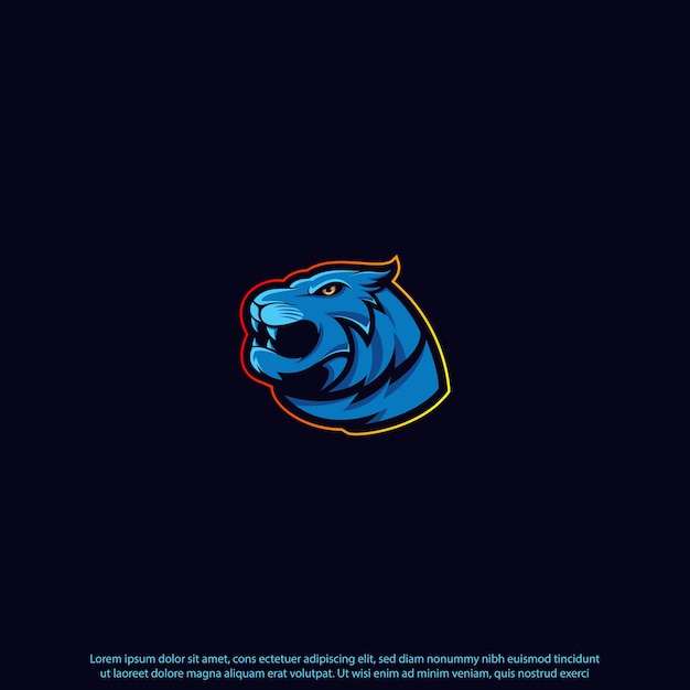 Vector tiger mascot logo design good use for symbol identity emblem gaming gamers esport youtube and more