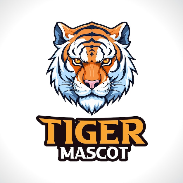 Tiger Mascot Logo Design Tiger Vector