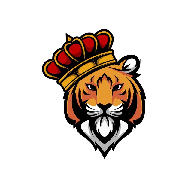 Vector tiger mascot logo design