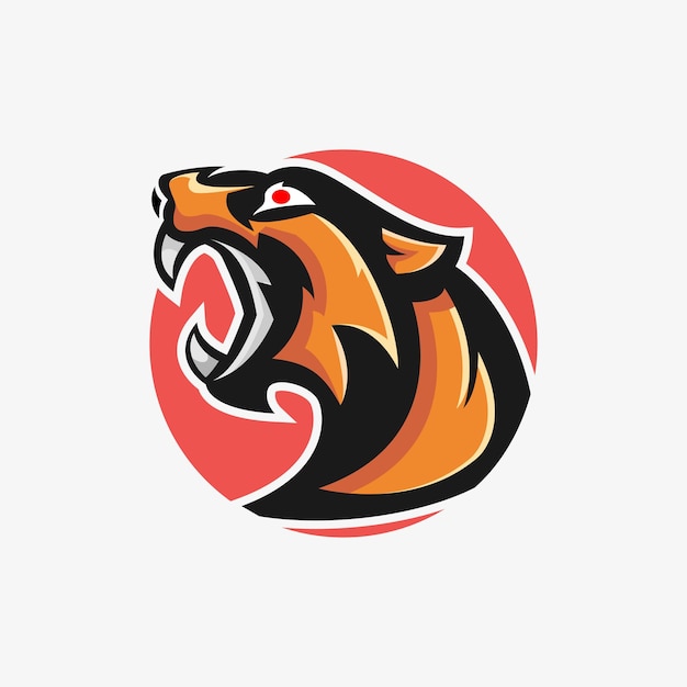 Tiger mascot logo design