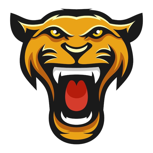 Vector tiger mascot logo