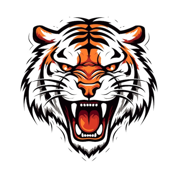 Vector tiger mascot vector illustration