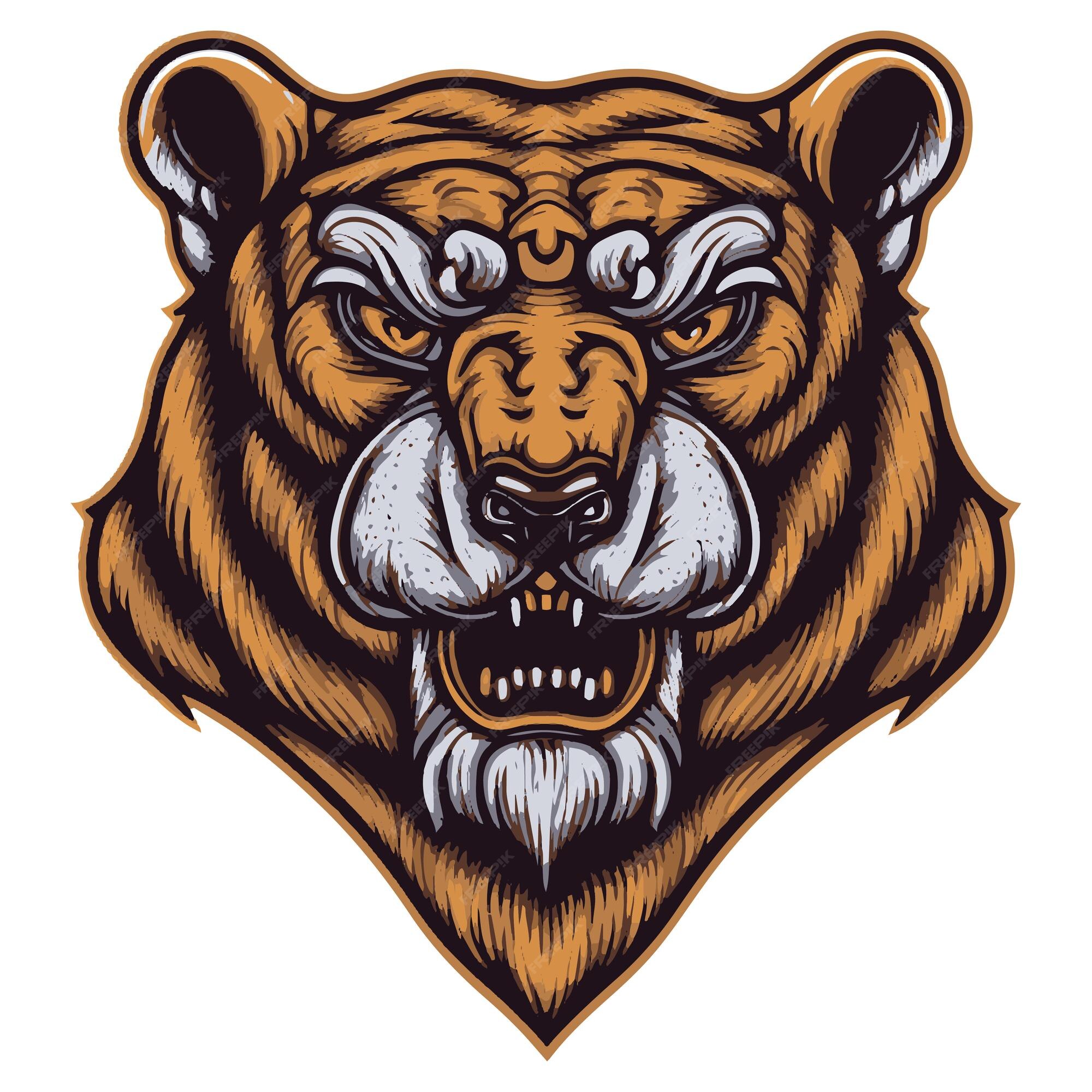Premium Vector Tiger mask