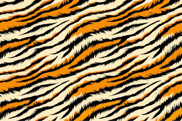 Vector tiger print texture tiger print seamless pattern