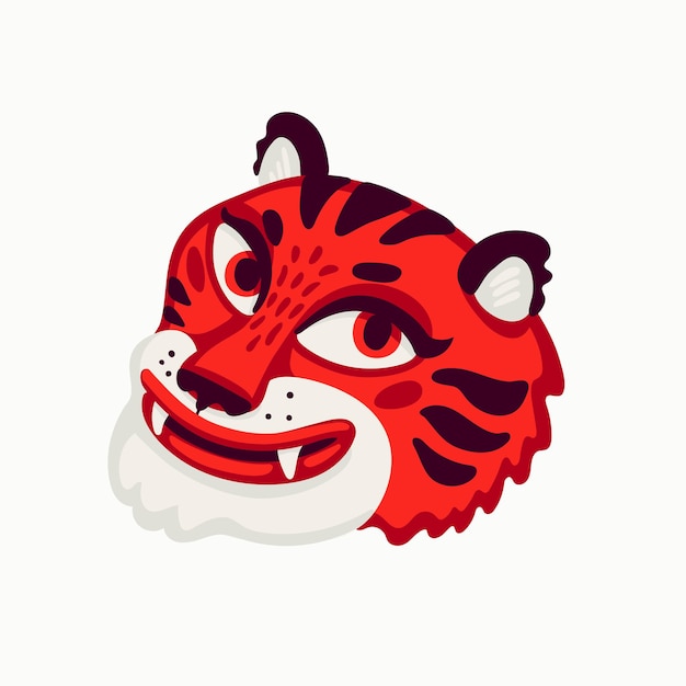 Красная голова тигра