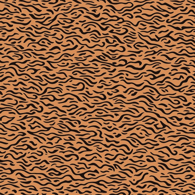 Tiger skin seamless pattern Animal print