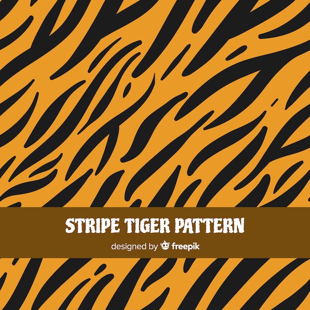 Vettore motivo a strisce tigre