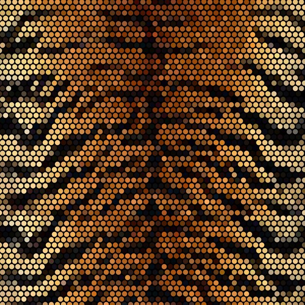 Vector tiger stripped mosaic background