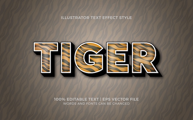 Стиль Tiger Text Effect