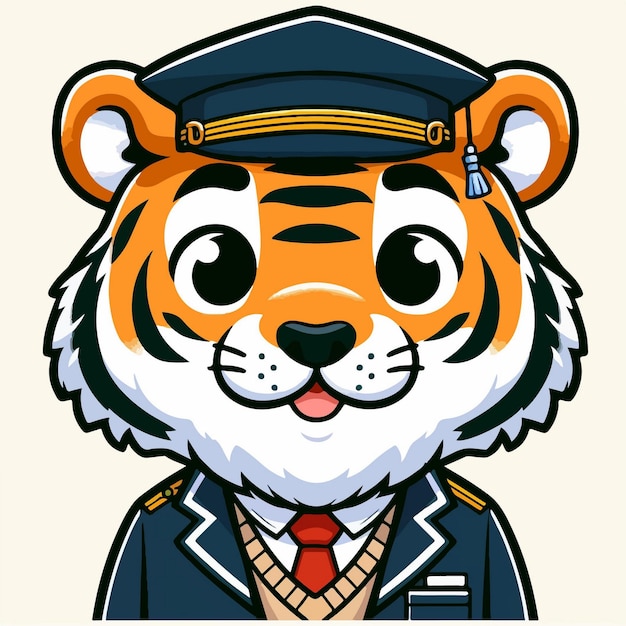 Vector tiger vector cartoon