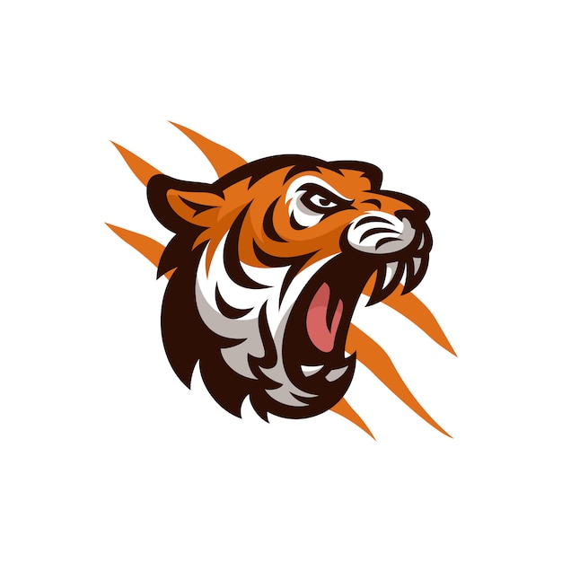 Tiger vector icon logo mascot illustration