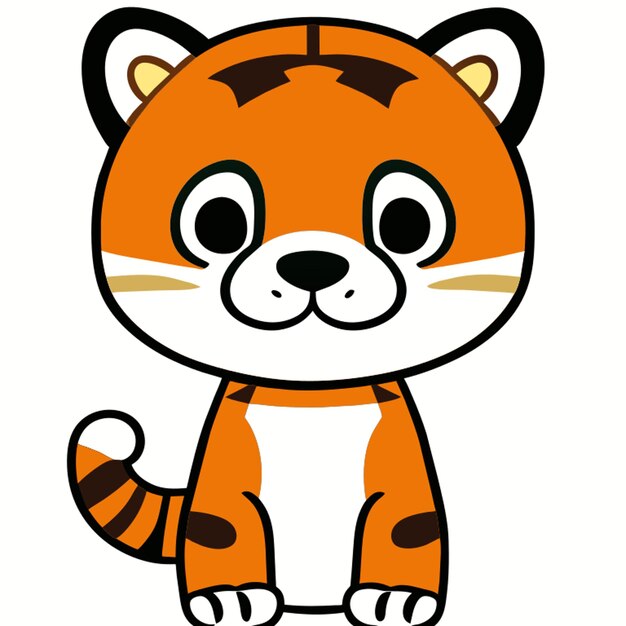 Vector tiger vector illustration cartoon