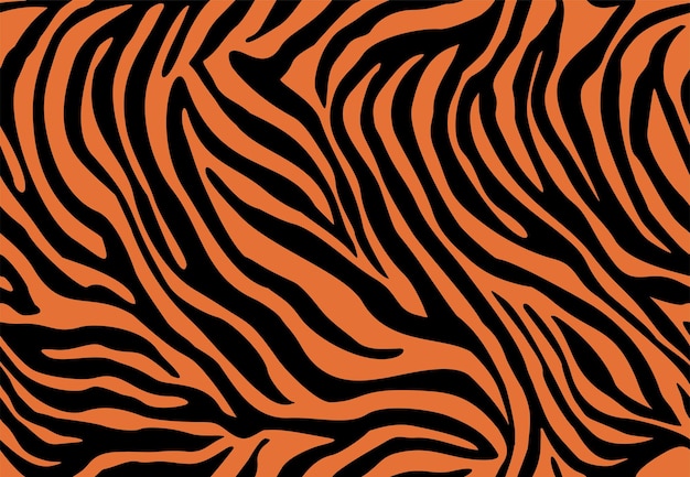 Tiger vector seamless pattern Animal print