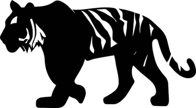 Tiger vector silhouette illustration