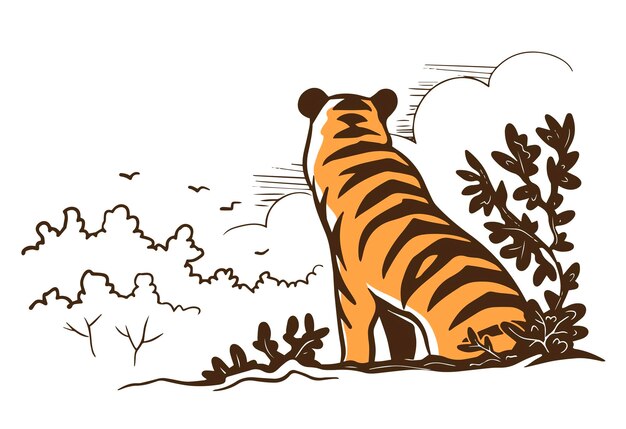 Tigre in natura