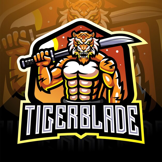 Tigerblade esports mascot logo