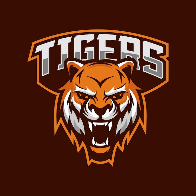 Tigers mascot esport logo