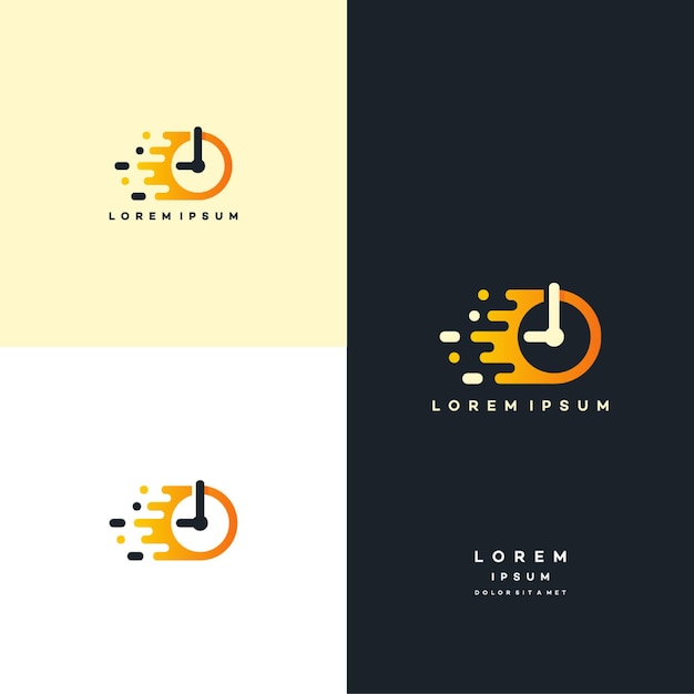 Tijdbeheer vector logo ontwerp, fast time logo ontwerpen vector, stopwatch logo symbool