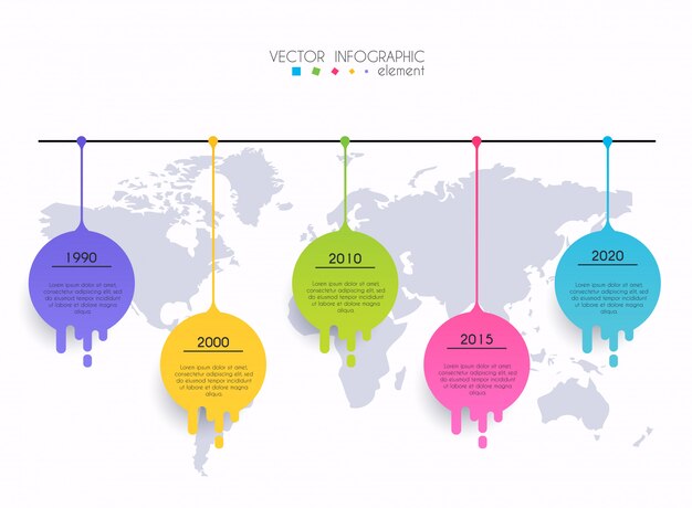 Tijdlijn infographic ontwerpsjablonen.