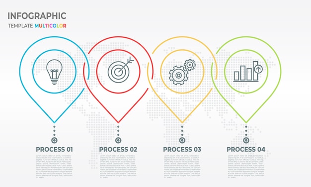 Tijdlijn infographic optie 4