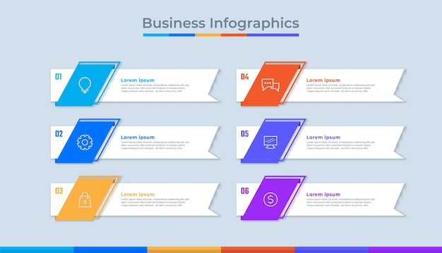 Tijdlijn Infographics Business Data Visualization Process Chart Diagram Graph met Steps Options